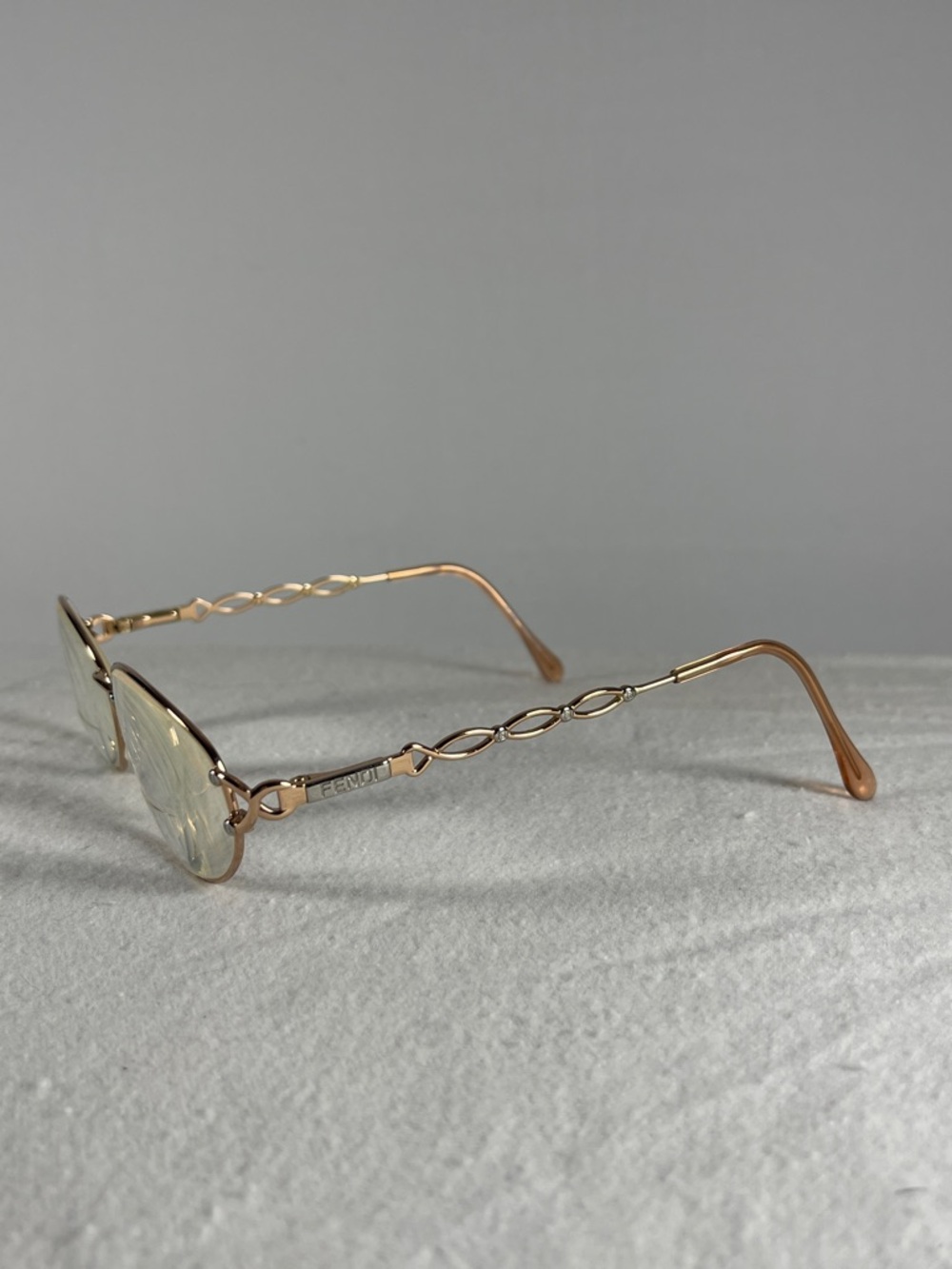 Fendi Women's Rose Gold & Silver accents glasses